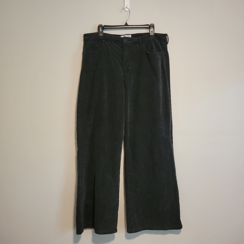 Dear John Fiona Wide Leg Corduroy Pants Size 33 Black